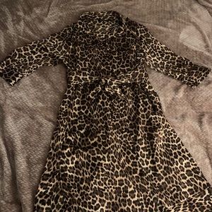 Cheetah print long dress